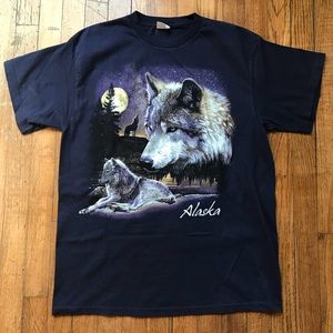 Wolf Print Alaska Tee